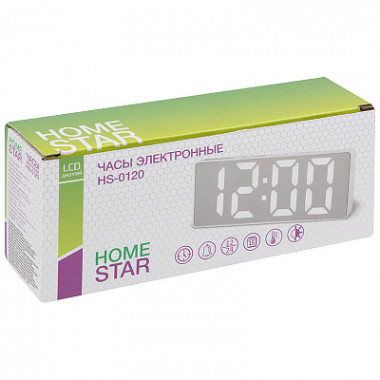 Часы электронные HOMESTAR HS-0120 белый