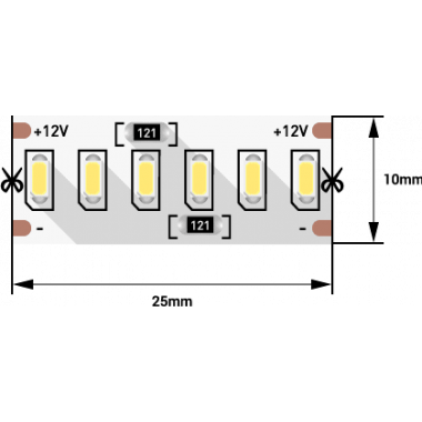 Лента с-д. ip20  SMD3014  240Led  3000K  12V 24W/м 2000lm SW-Group Распродажа
