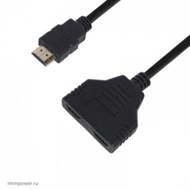 HDMI Splitter  Делитель 1х2 переходник с проводом 30см   H02  A1771