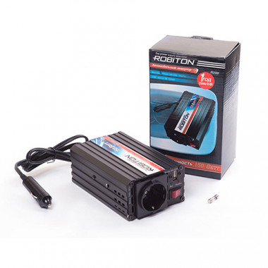 Инвертор 12V-220V  150W  Robiton R200  11459