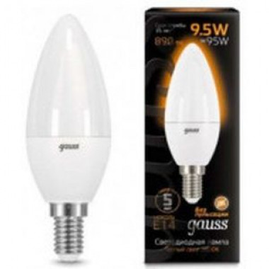 Лампа св/д Gauss Globe E14  9.5W(890lm) 3000K свеча