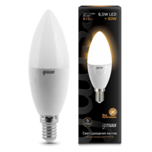 Лампа св/д Gauss Globe E14  6.5W(520lm) 3000K свеча