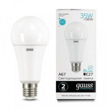 Лампа св/д Gauss Elementary E27 35W (2740lm) 4100K  A67 