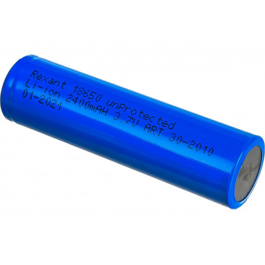 Аккумулятор Rexant 18650  3,7V 2400mAh Li-ion  Без защиты  30-2010