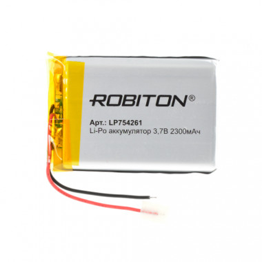 Аккумулятор Robiton 3,7V 2300мАч  8х42x61мм LP754261