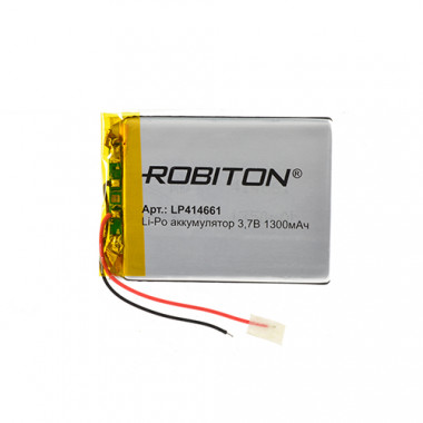 Аккумулятор Robiton 3,7V 1300мАч  4х46x61мм LP414661