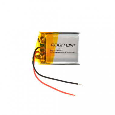 Аккумулятор Robiton 3,7V  150мАч  4х20x25мм LP402025