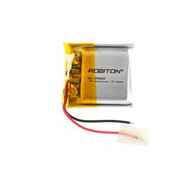 Аккумулятор Robiton 3,7V  150мАч  5х20x20мм LP502020