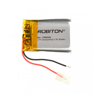 Аккумулятор Robiton 3,7V  300мАч  6х20x30мм LP602030