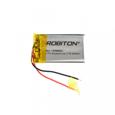 Аккумулятор Robiton 3,7V  300мАч  5х20x35мм LP502035