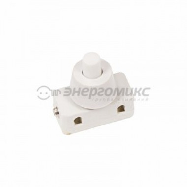 Выкл-кнопка 250V 2A On-Of С/фикс белый для настольной лампы Rexant 36-3012
