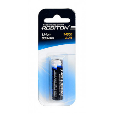 Аккумулятор Robiton 14500  3.7V 900mAh Li-ion  с защитой  11321
