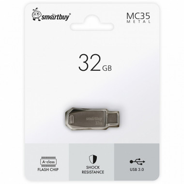 Smart Buy USB 3.0  32Gb  MC35  (Type-C / Type-A)  металл