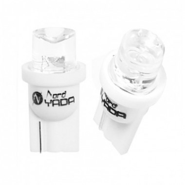 Автолампа св/д T10-01  1Led  W5W BW2,1x9,5 Cone White 12V 0.18W 4lm  Nord Yada