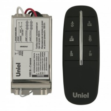 ПДУ Световыми приборами UCH-P002-G2-1000W-30м  Uniel  2 канала, таймер.