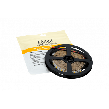 Лента св/д ip20  SMD5630  12V  60Led  9.6W/м  1200Lm  4000K  Apeyron/OGM LSE-289