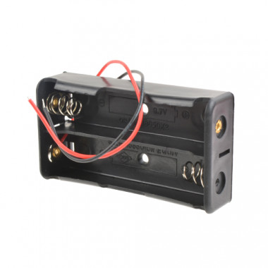 Батареечный отсек Robiton Bh2x18650 с двумя проводами  16491