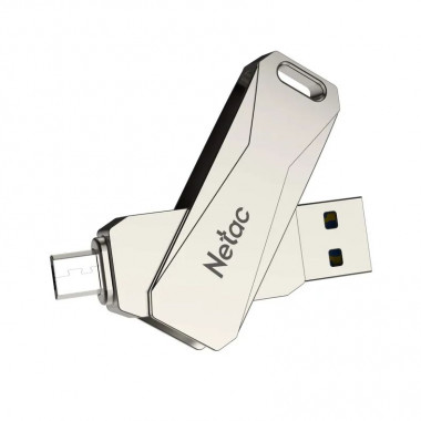 Netac USB 3.0  512Gb  U782C Dual  серебро  (USB 3.0 + Type-C)