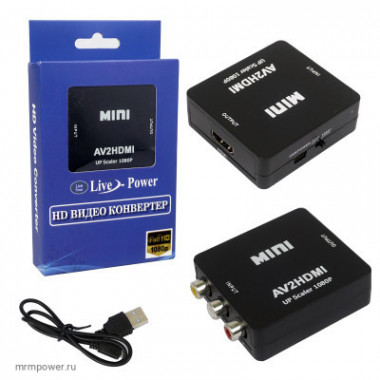 Конвертор (вход RCA  выход HDMI) mini  A1580 / A1581