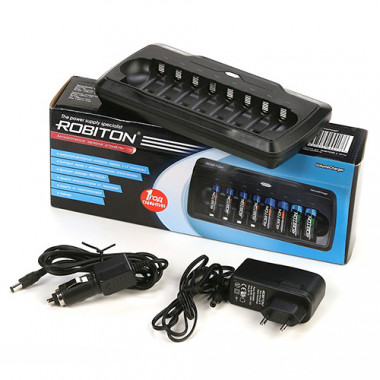 З/У Robiton VolumeCharger  R03/R6x1-8акк (300/500mA) мпроц таймер откл 11005