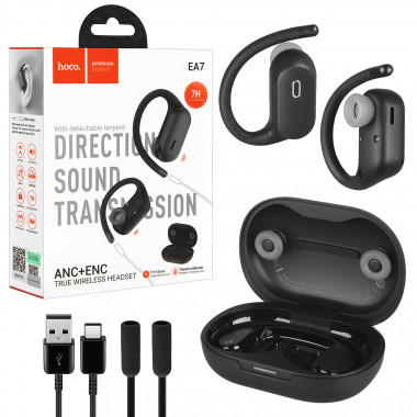 Гарнитура Bluetooth Hoco  EA7 заушины + шейный обод