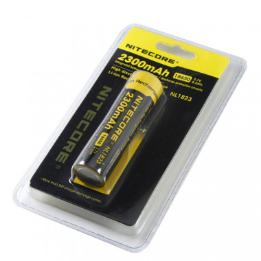 Аккумулятор Nitecore 18650  3.7V 2300mAh  с защитой  NL1823
