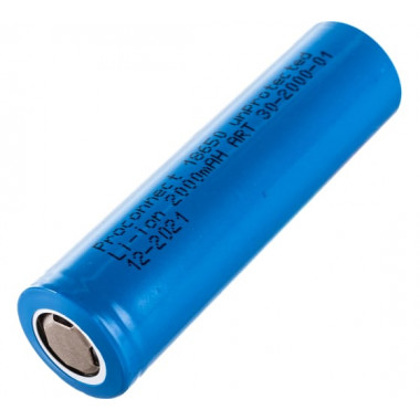 Аккумулятор PROconnect 18650  3,7V 2000mAh Li-ion  30-2000-01