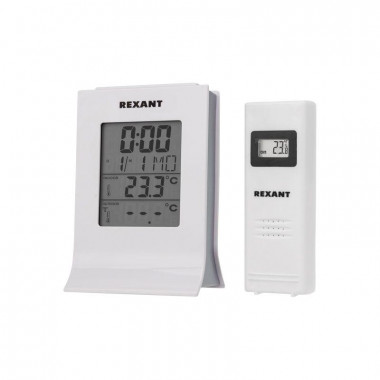 Метеостанция Rexant 70-0595  с беспроводным выносным датчиком