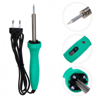 Паяльник Rexant  40W  подсветка  12-0138