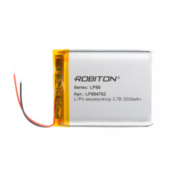 Аккумулятор Robiton 3,7V 3200мАч  8х47x62мм LP884762