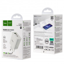 Адаптер сет. Hoco C126A  USB+2*Type-С  40W      