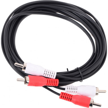 шнур 2RCA -2RCA  TELECOM 1.5м  пластик TAV7158-1.5M
