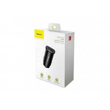 АЗУ Baseus "5V 5A"  2 USB  QC  Dual QC3.0 30W  CCALL-DS01