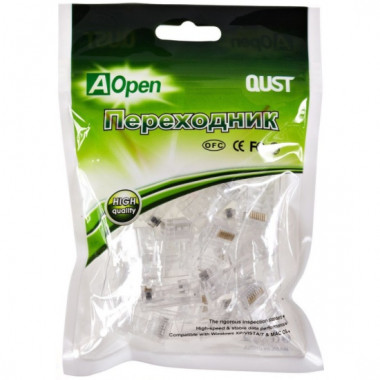 Штекер 8p8c  RJ45   Cat5  набор  20шт  Aopen/Qust  ANM005-1/20