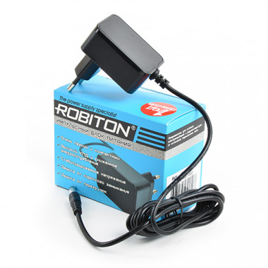 Адаптер сет. Robiton IR9-500S  (9V 500mA) 5.5х2.5 штекер (- полярн)  14931