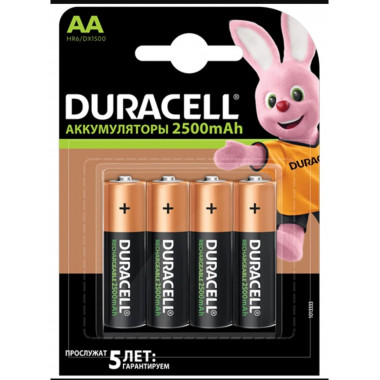 Аккумулятор Duracell R6 2500mAh NiMh