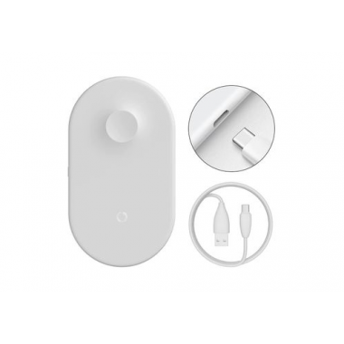 Беспроводная зарядная станция Baseus  Smart 2в1  WX2in1