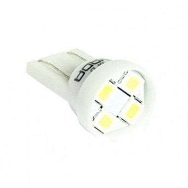 Автолампа св/д T10  4smd x1chip (size3528)W5W (W2,1x9,5d)0.36W 24lm белый   Nord Yada
