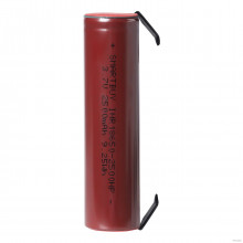 Аккумулятор Smartbuy 18650  3.7V 2500mAh Li-ion без защиты с выводами LI18650-2500