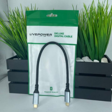Data Cable Type-C-Type-C  LivePower 0,3м  H287 100W 4K 10Gbps 