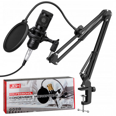 Микрофон конденсаторный Набор studio BM800 JBH черный  460126