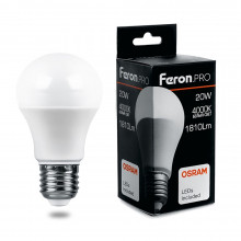 Лампа св/д Feron PRO E27 20W (1810lm) 4000K  A60 OSRAM LED  LB-1020 38042