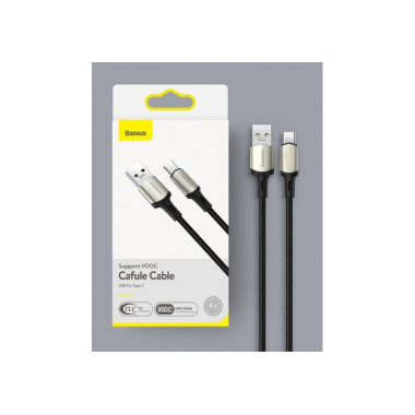 Data Cable Type-C Baseus 1м  Cafule Suppport VOOC 5A  CATKLF-VA