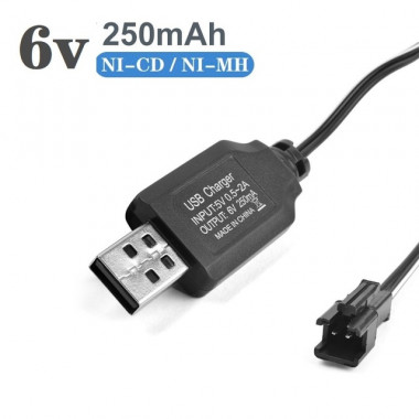 З/У для Ni-Mh Ni-Cd аккум сборок Шнур  шт.USB A -шт.JST 2pin (6V 200mA) A3