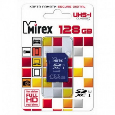 Mirex SDXC class10 128Gb  UHS-I