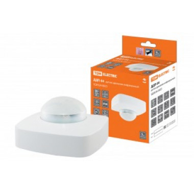 Датчик движения TDM ДДП-04  2000W 4х20м 10-1800с 120º сбоку  360º сверху ip20 