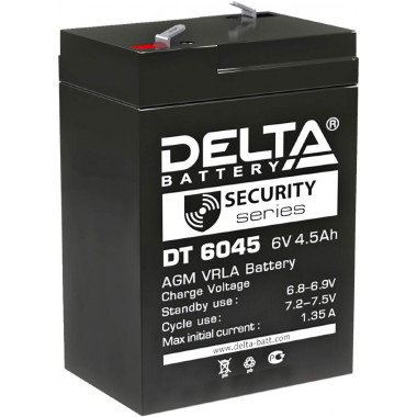 Аккумулятор свинц-кисл Delta  DT 6045  6V 4.5Ah