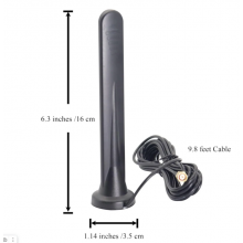 Антенна 3G/4G/Wi-Fi / LTE 600-6000MHZ  12dBi  штырьевая / провод 3м  (SMA male)