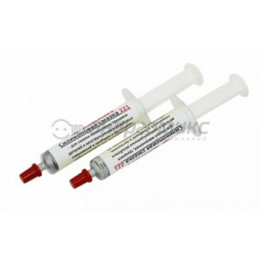Смазка силиконовая 221  (до +350?)  2мл (шприц) REXANT 09-3955