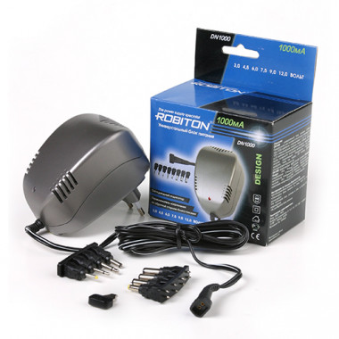 Адаптер сет. Robiton DN1000 Design  3-12V 1A